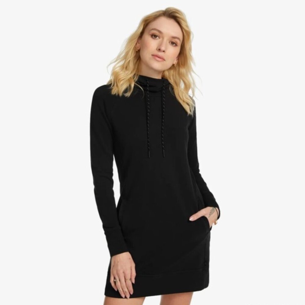 American Giant Hoodie Dress USA Made Cotton Stretch  Athleisure Off Duty Sz XS